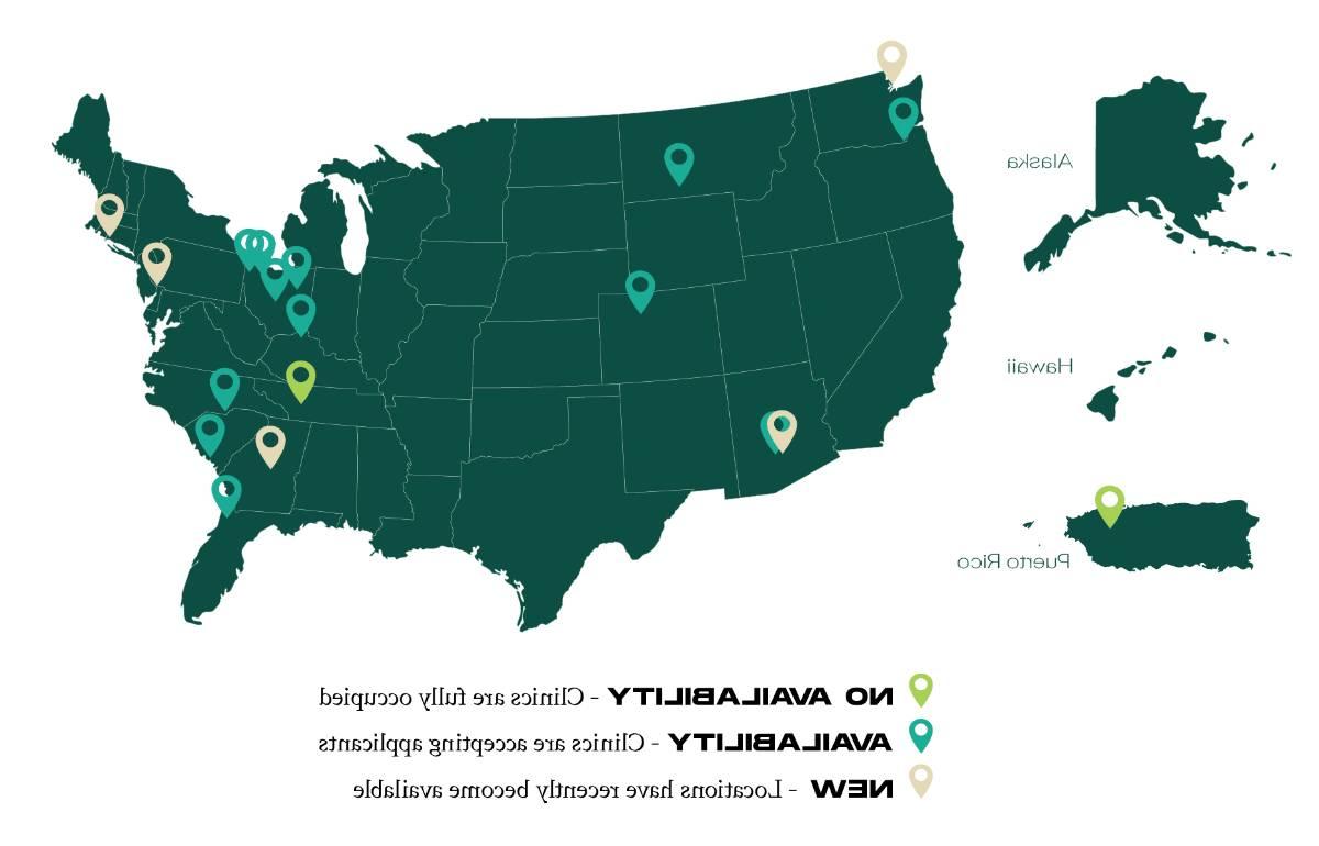 Clinical site map